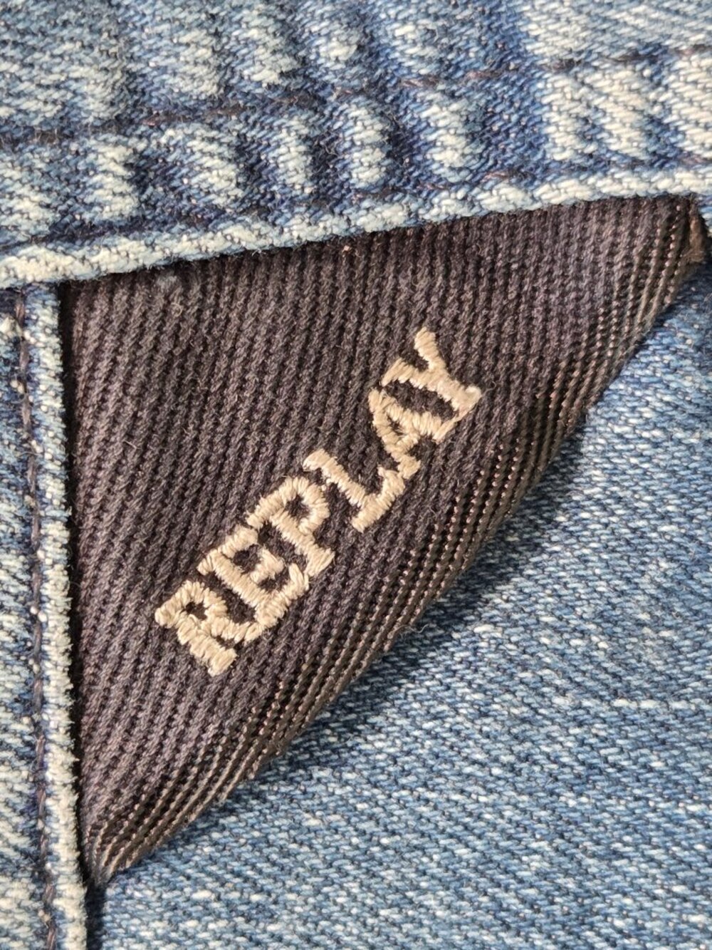 Replay Bronny Super Slim Fit Distressed Jeans Mens 36x32 Light Wash Stretch - Picture 6 of 12